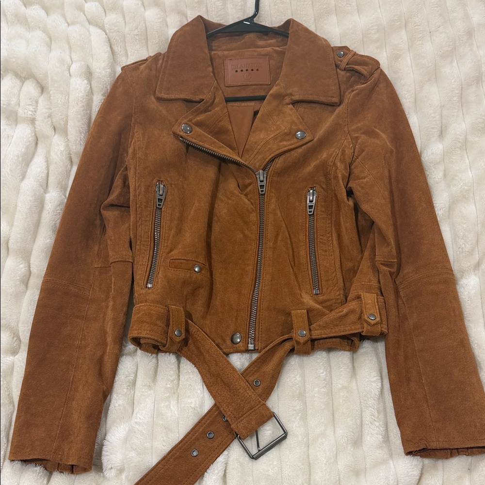 Blank NYC brown suede jacket